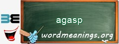 WordMeaning blackboard for agasp